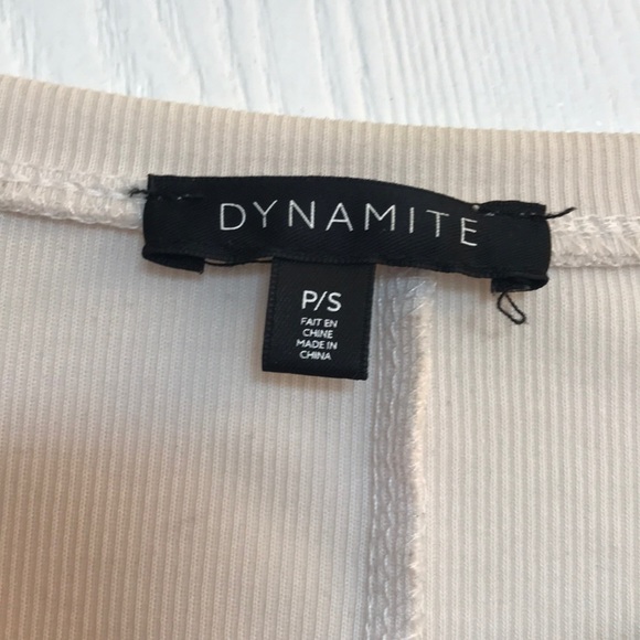 White dynamite twist top. - Picture 2 of 3